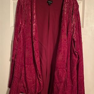 Torrid Velvet Burnout Blazer